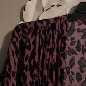 Animal print kimono